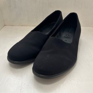 Ecco Womens Felicia Stretch Black Leather Low Slip-On Shoes Sz 40 EU, 9 US